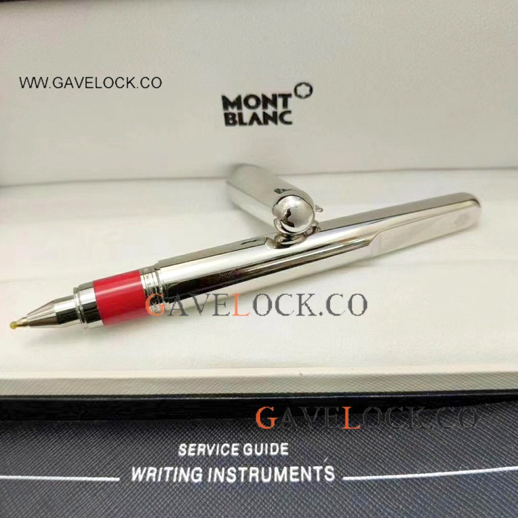 NEW! Replica Montblanc M Marc Newson Silver Rollerball Pen